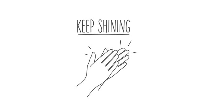 Hands Shaking High Five Gesture.