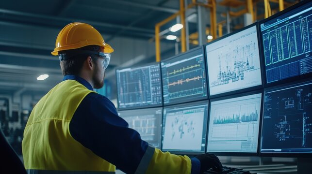 Power Plant Operator Monitoring SCADA System Data