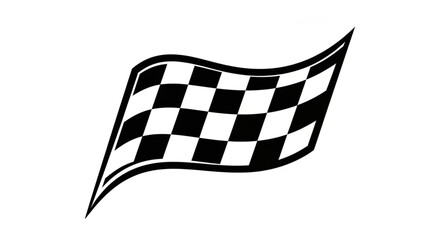 Checkered Flag Waving Motion Graphic. © Firman