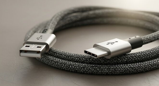 USB C Cable with USB A Connector.