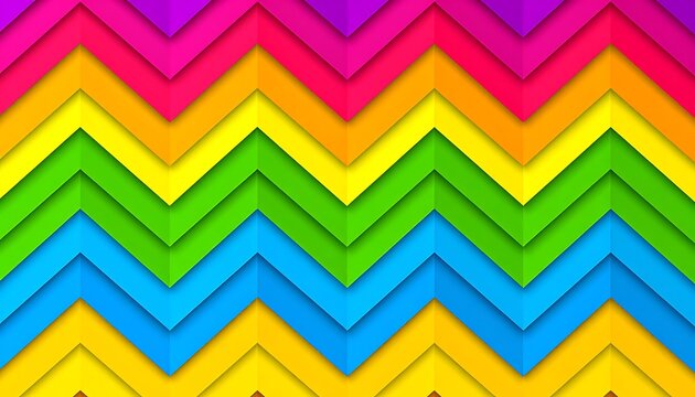 A colorful zigzag pattern on a white background (3)