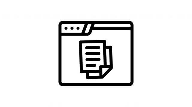 virtual assistant minimalist stroke animation