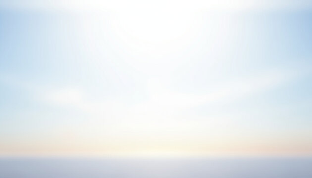 ソフトフォーカスの明るい太陽と青空のイメージ背景画像