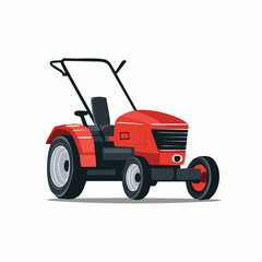 Obraz premium Red Tractor Illustration