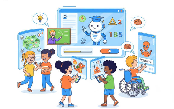 Empowering Future Learners Children Engage with AI-Powered Digital Education Platforms, Fostering Interactive and Inclusive Online Learning Experiences for All