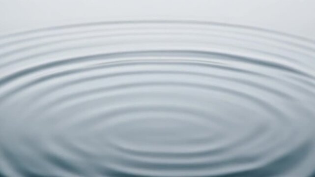 Gentle Water Droplet Ripple on Calm Surface