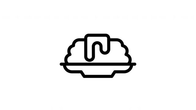pudding minimalist stroke animation