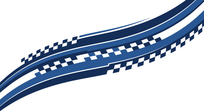 Racing road track lines speeding fast.