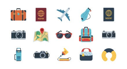 Obraz premium Travel Icons Collection