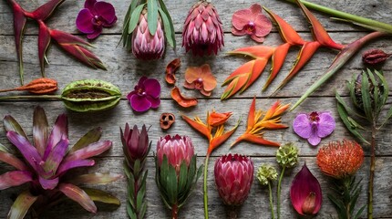 Fototapeta premium Flowers in garden and park with cactus blooms, roses and colorful floral nature in spring and summer closeup