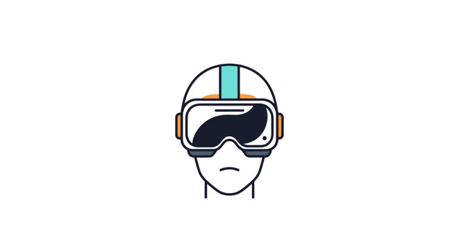 Person Wearing Ski Goggles Helmet.
