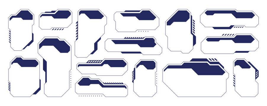  HUD UI Elements for Digital and Interface Design.