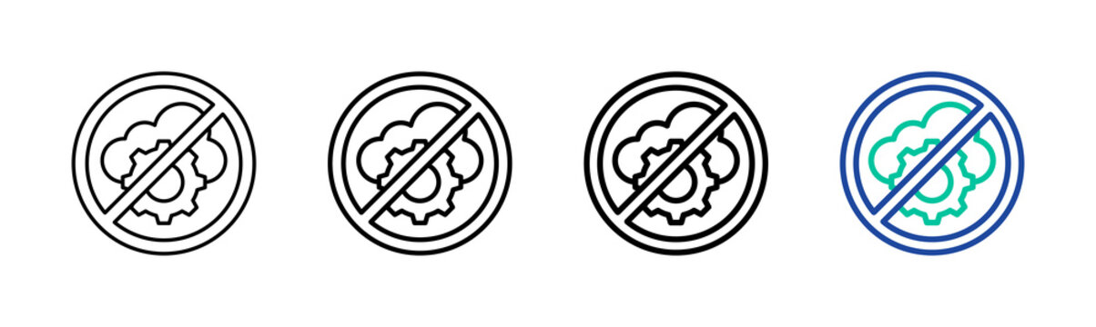 Serverless Icon Collection Different Style Outline