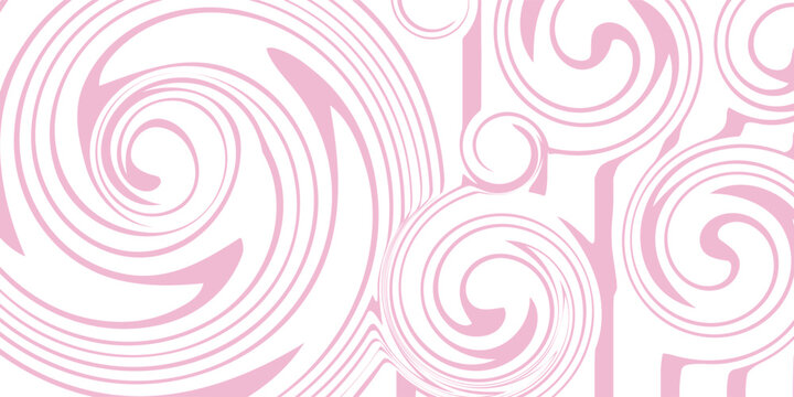 Pink candy pattern background. Abstract vector melted caramel texture. Strawberry cream swirls. Liquid mousse background. Psychedelic trippy raspberry ice cream.