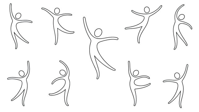 Moving Dancing Stick Figure