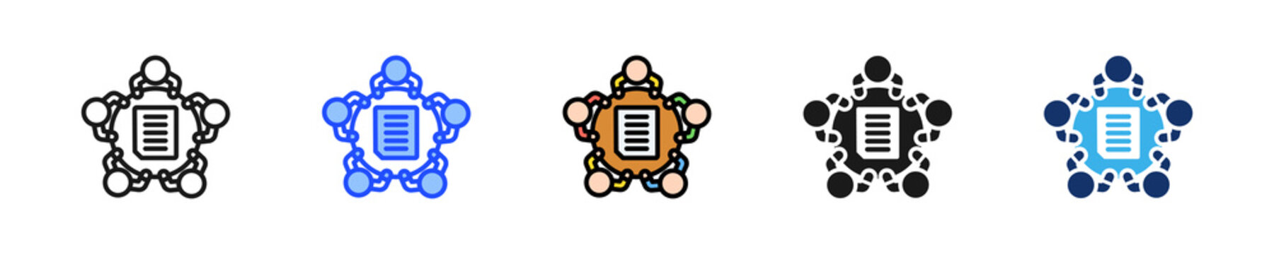 Roundtable Icon Collection With Multiple Styles