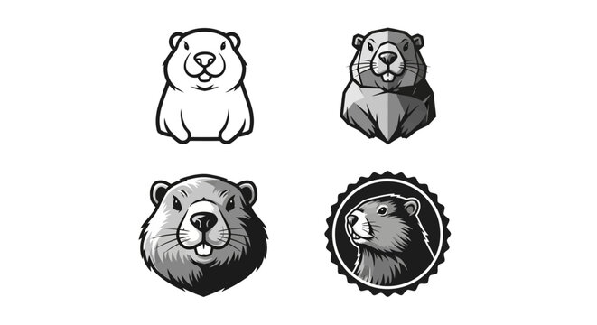 Groundhog Day Illustrations - A Collection of Woodchuck Graphics.