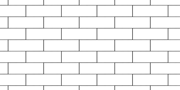 Pavement brick wall seamless mosaic stone concrete wall surface tiles. subway vector block rock white brick wall texture background.