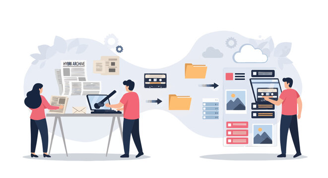 Digital Transformation Organizing Documents, Scanning, and Cloud Data Management System