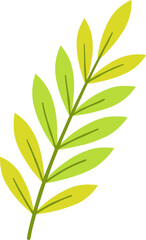 Fototapeta premium Leaf Flat Illustration