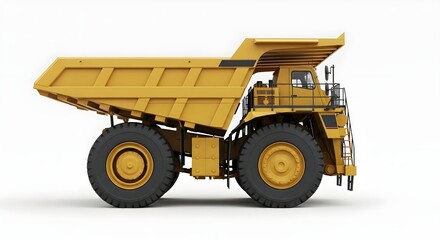 Fototapeta premium Massive Yellow Mining Dump Truck.