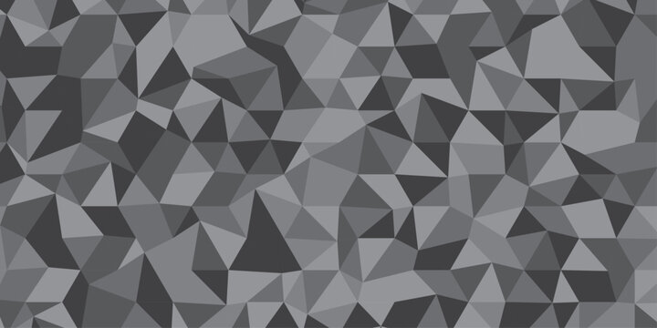 Abstract geometric origami black, gray square cube triangulated random cube low polygon triangle textile abstract corporate creative design.