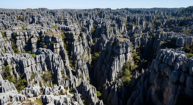 Tsingy de Bemaraha National Park Limestone Pinnacles.