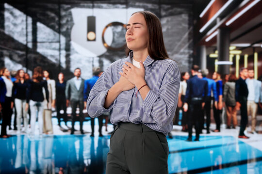 Woman Experiences Sudden Panic Attack