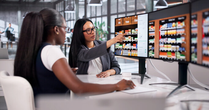Retail Manager And Analyst Discuss Supermarket Shelf Layout Planning
