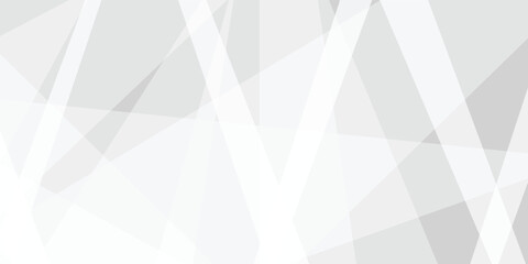 Obraz premium Abstract white background with texture pattern, layered geometric triangle shapes and geometric background with overlapping transparent polygon shapes in light gray and white tones paper texture 