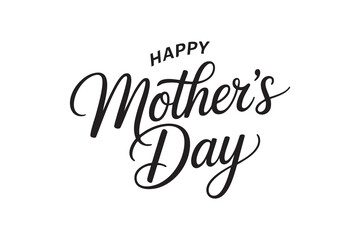 Obraz premium Happy Mother’s Day Typography Elegant Hand Lettering Designs