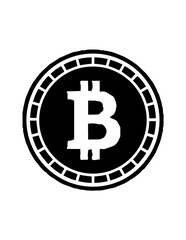 Obraz premium Bitcoin cryptocurrency logo symbol icon.