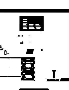 Black and white computer keyboard keys.