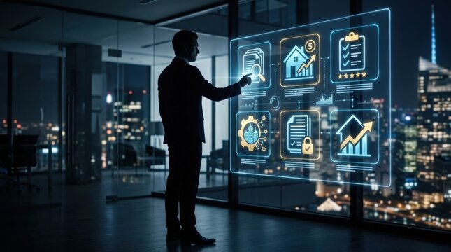 Real Estate Investment Technology Analysis Digital Dashboard for Property Management Success