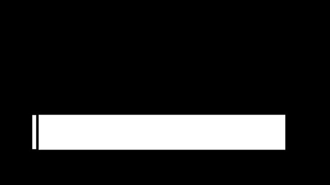 Clean minimal white lower third bar with smooth motion. Perfect for titles, names, and captions in corporate videos, presentations, and social media content alpha channel