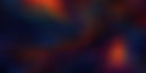 Dark moody abstract background with vibrant orange light leaks and deep blue shadows featuring organic soft bokeh effect art. © GlobalVector Design