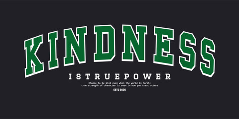 Retro typography college varsity motivational quote slogan print for graphic jersey, tee, hat, t-shirt, sweatshirt, or wall art design - Vector © AKSNA