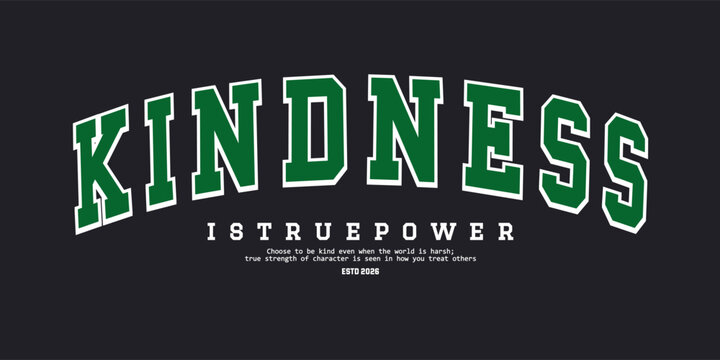 Retro typography college varsity motivational quote slogan print for graphic jersey, tee, hat, t-shirt, sweatshirt, or wall art design - Vector