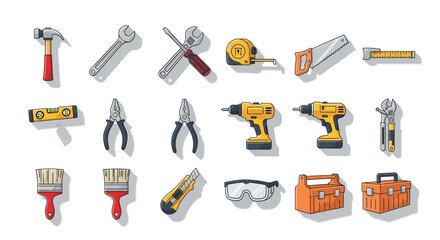 Collection of various handheld power tools. © rohit