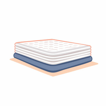 Stack of Mattresses Illustration
