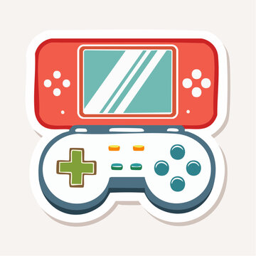 Retro Handheld Game Console and Controller Icon