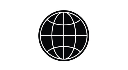 Obraz premium globe silhouette on transparent background high quality professional