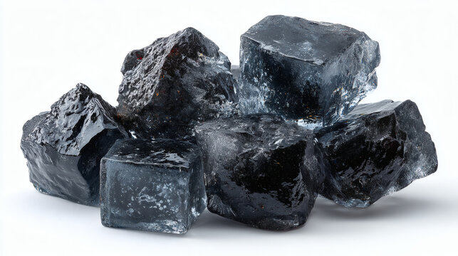 Black salt crystals