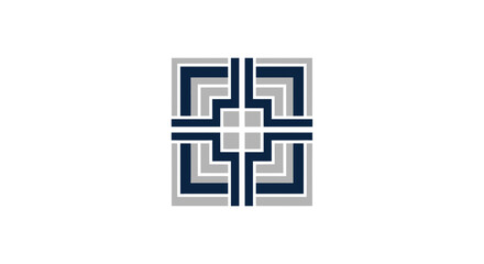 Obraz premium Abstract Geometric Pattern in Modern Minimalist Design Style for Logo or Icon