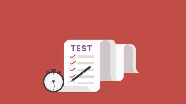 Test checklist clipboard with stopwatch
