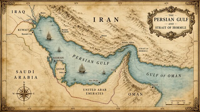 Iran conflict oil hormuz strait historical geopolitics of the middle east and persian gulf region