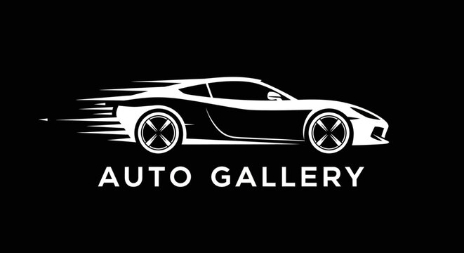 Modern sports car logo design.
