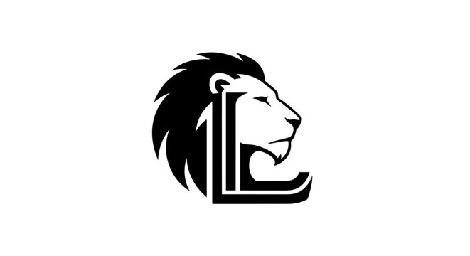 A black and white logo featuring a stylized lion's head with the letter L integrated into its mane, representing strength and identity.