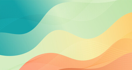 Naklejka premium Pastel abstract background with soft gradient wave shapes