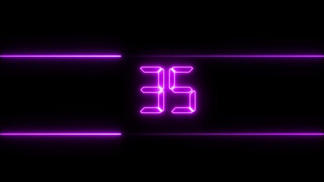40 to 0 second countdown digital clock timer icon, Digital Countdown Clock &ndash; 40 Seconds 30 second, countdown, advertisement, alarm, animation, icon